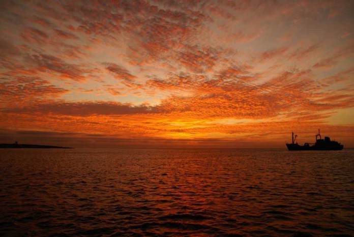 Sunset on Galapagos Islands Sunset on Galapagos Islands