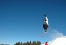 Cheap Flights - Man Ski Jumping